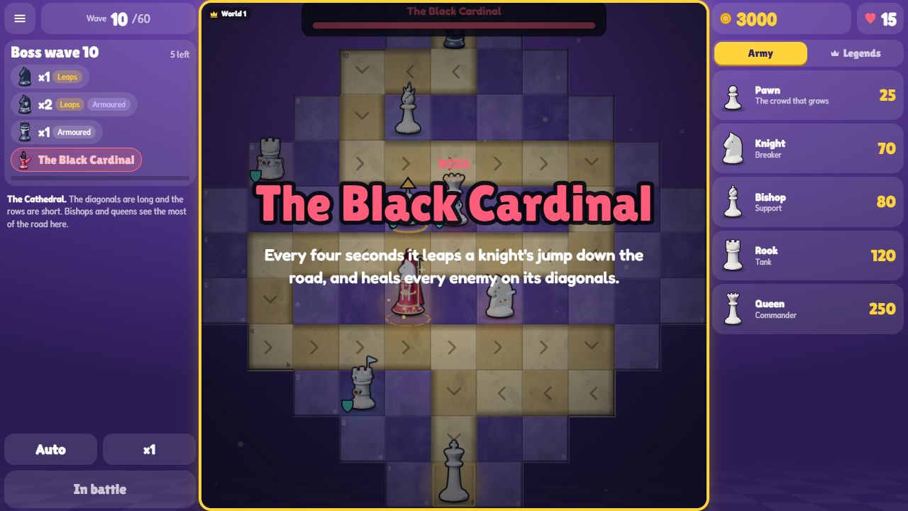 The Black Cardinal boss arrives on the board